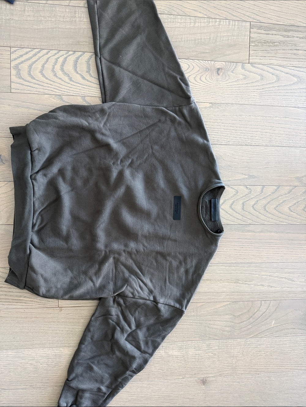 Essentials Fear of God Men's Crewneck Sweater in Dark Gray